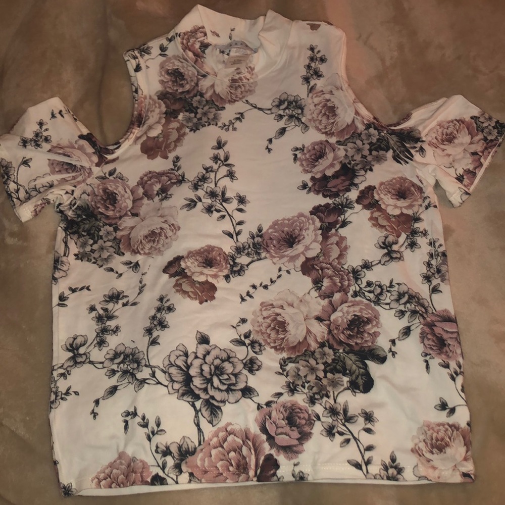 White Floral Top